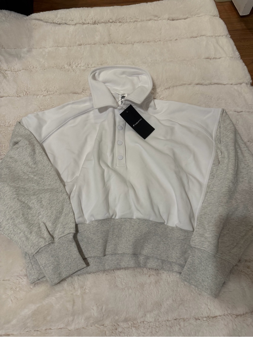 NWT Fabletics Year Round Terry Snap Front Sweatshirt #athleisure #fabletics